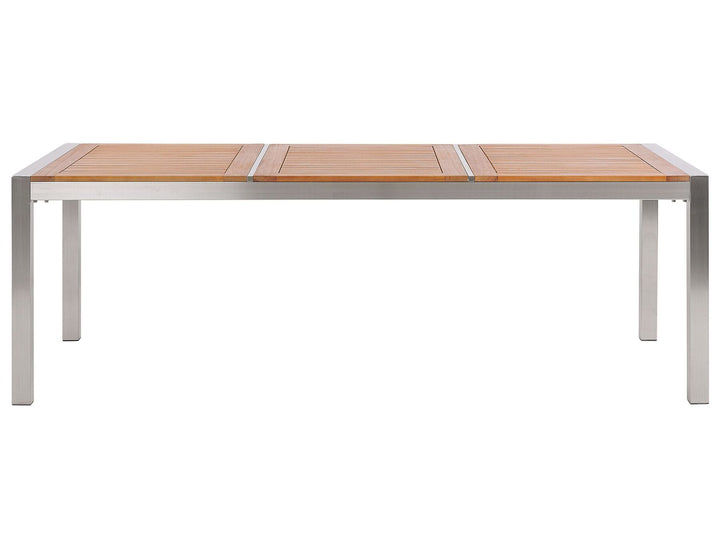 Grosetto Garden Dining Table 220 cm 100 cm Eucalyptus Wood Brown