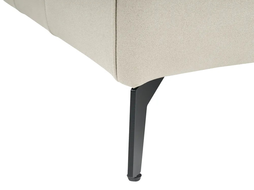 Sofa 2 Seater Faux Leather Light Beige Makirah