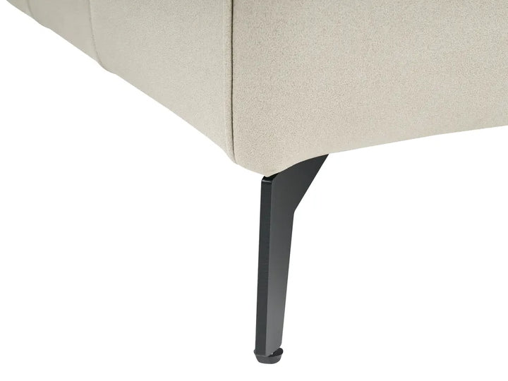 Sofa 2 Seater Faux Leather Light Beige Makirah