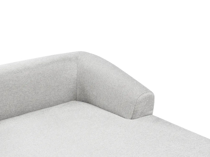 Corner Sofa 3 Seater Fabric Light Grey Right Hand Sickels