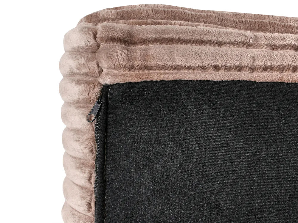 Corner Sofa 3 Seater Corduroy Light Brown Right Hand Vardie