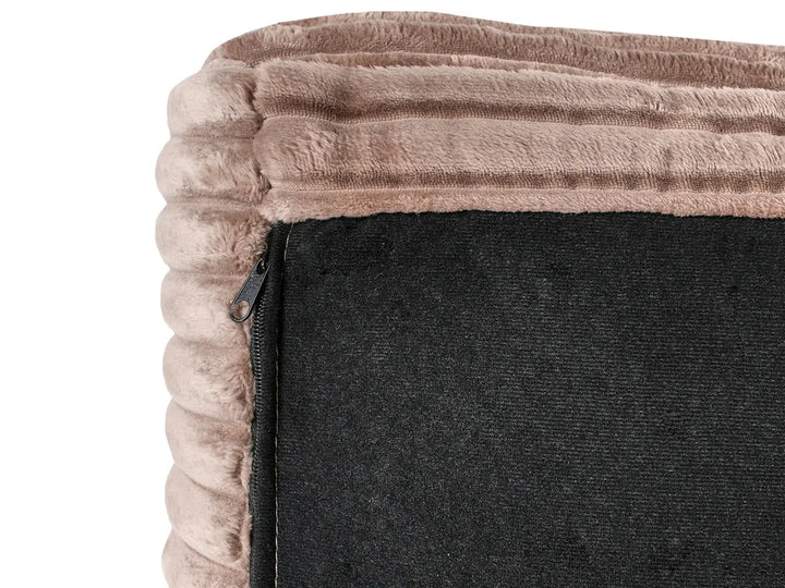 Corner Sofa 3 Seater Corduroy Light Brown Right Hand Vardie