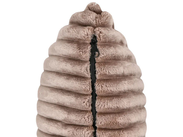 Corner Sofa 3 Seater Corduroy Light Brown Right Hand Vardie