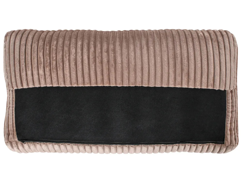 Corner Sofa 3 Seater Corduroy Light Brown Right Hand Vardie