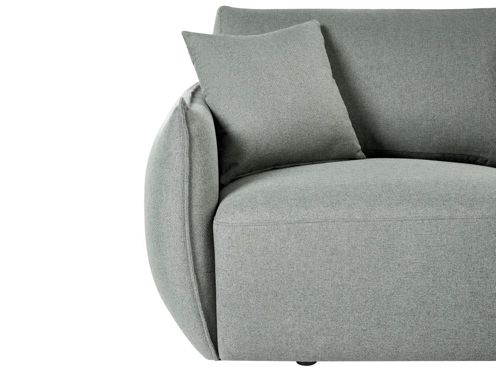 Modular Sofa 2 Seater Fabric Green Leiani