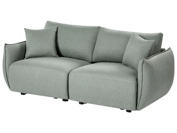 Modular Sofa 2 Seater Fabric Green Leiani