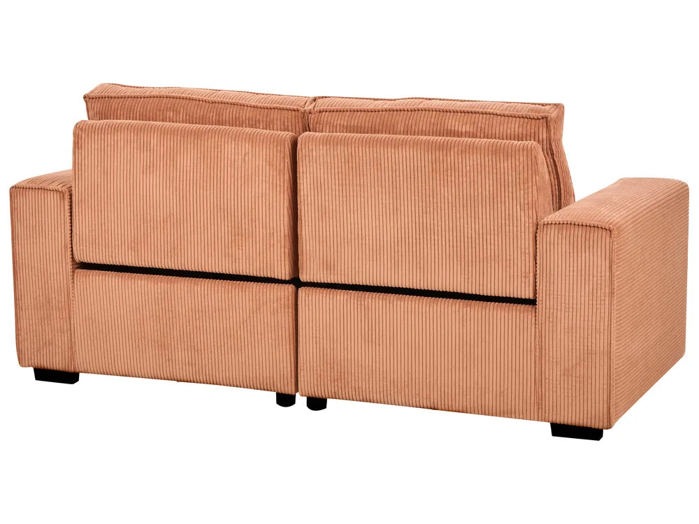 Electric Recliner Sofa 2 Seater Corduroy Orange Hanscom
