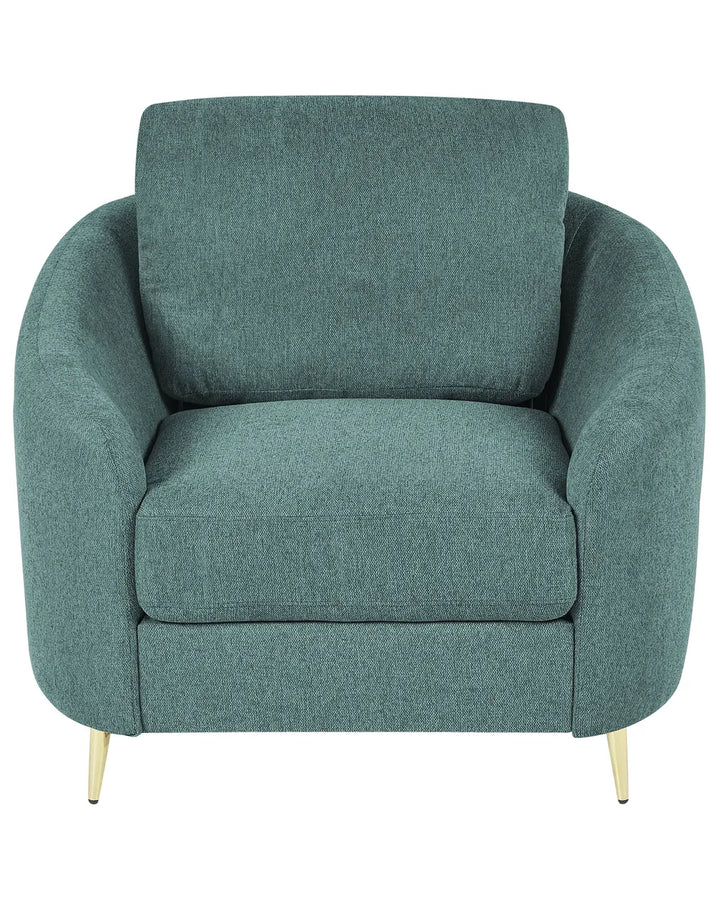Armchair Fabric Green Euclid