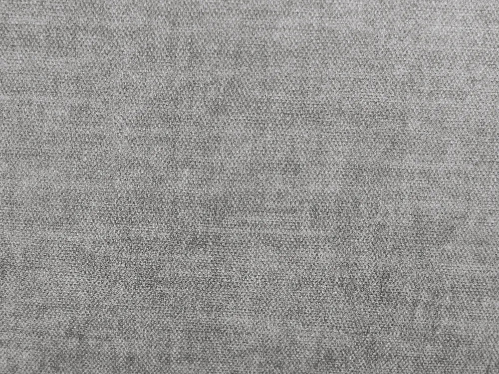 Modular Corner Sofa 2 Seater Fabric Grey with Ottoman Right Hand Bouke
