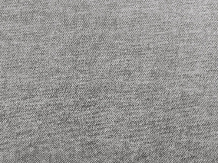 Modular Corner Sofa 2 Seater Fabric Grey with Ottoman Right Hand Bouke