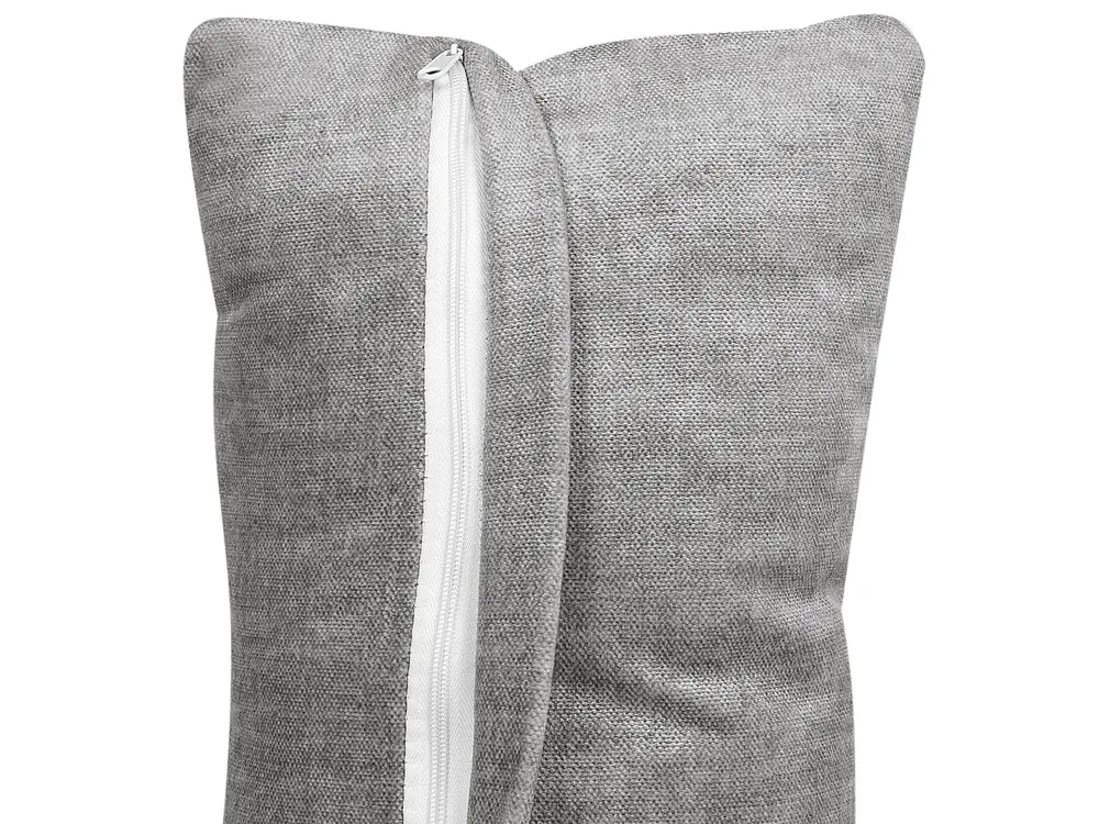 Modular Corner Sofa 2 Seater Fabric Grey with Ottoman Right Hand Bouke