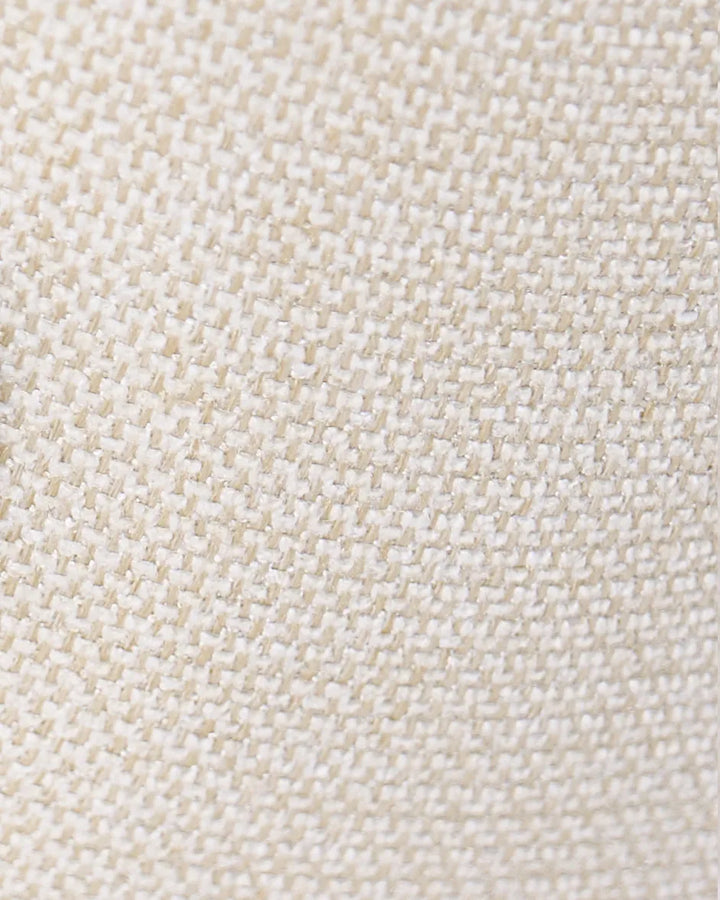 Wingback Chair with Footstool Fabric Light Beige Zianah