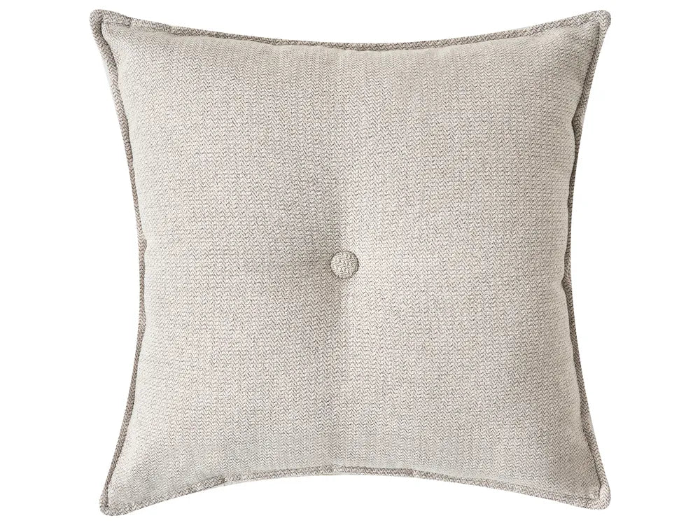 Corner Sofa 3 Seater DOLVA Fabric Light Beige Left Hand Rafael