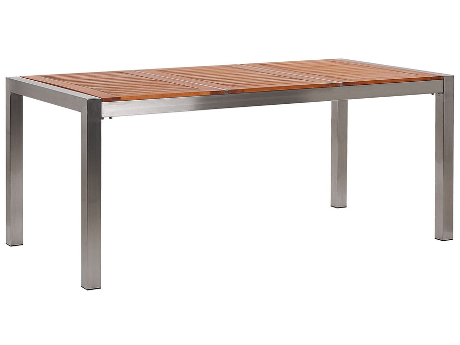 Grosseto Garden Dining Table 180 cm 90 cm Eucalyptus Wood Brown