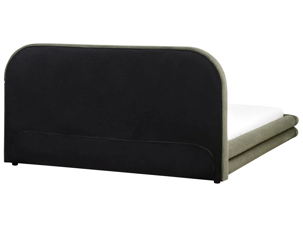 Modern green fabric waterbed