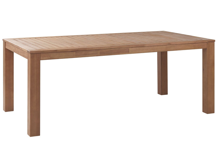 Monsano Garden Dining Table  190 cm 105 cm Eucalyptus Wood Brown