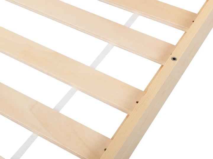 Kids Bed House Pine Wood 90 x 200 cm (EU Single) Light Brown Casandra