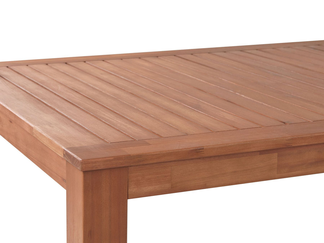 Monsano Garden Dining Table  190 cm 105 cm Eucalyptus Wood Brown