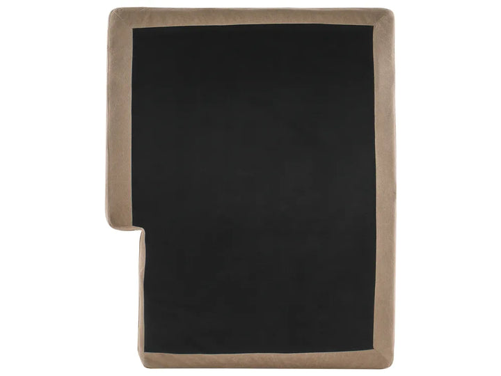 Corner Sofa 3 Seater Fabric Brown Right Hand Emilio