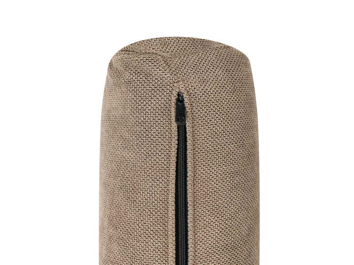 Corner Sofa 3 Seater Fabric Brown Right Hand Emilio