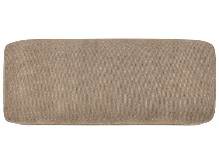 Corner Sofa 3 Seater Fabric Brown Right Hand Emilio