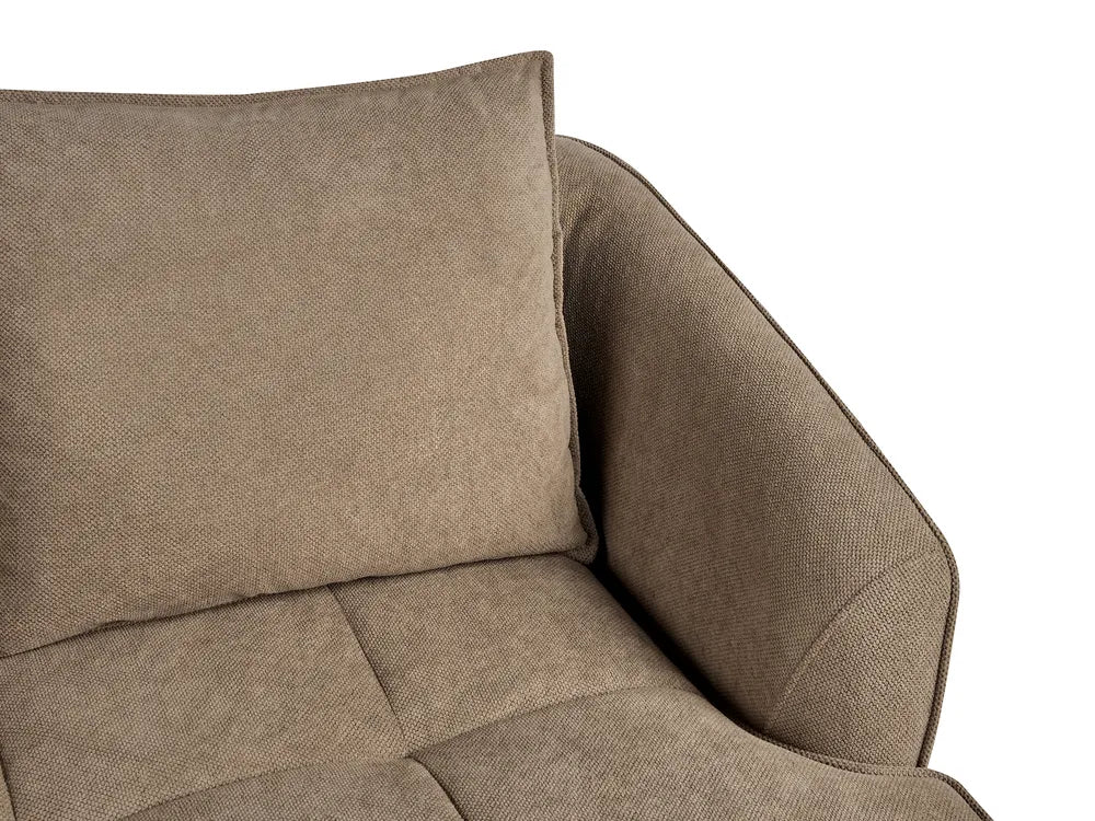 Sofa 2 Seater Fabric Light Brown Adame