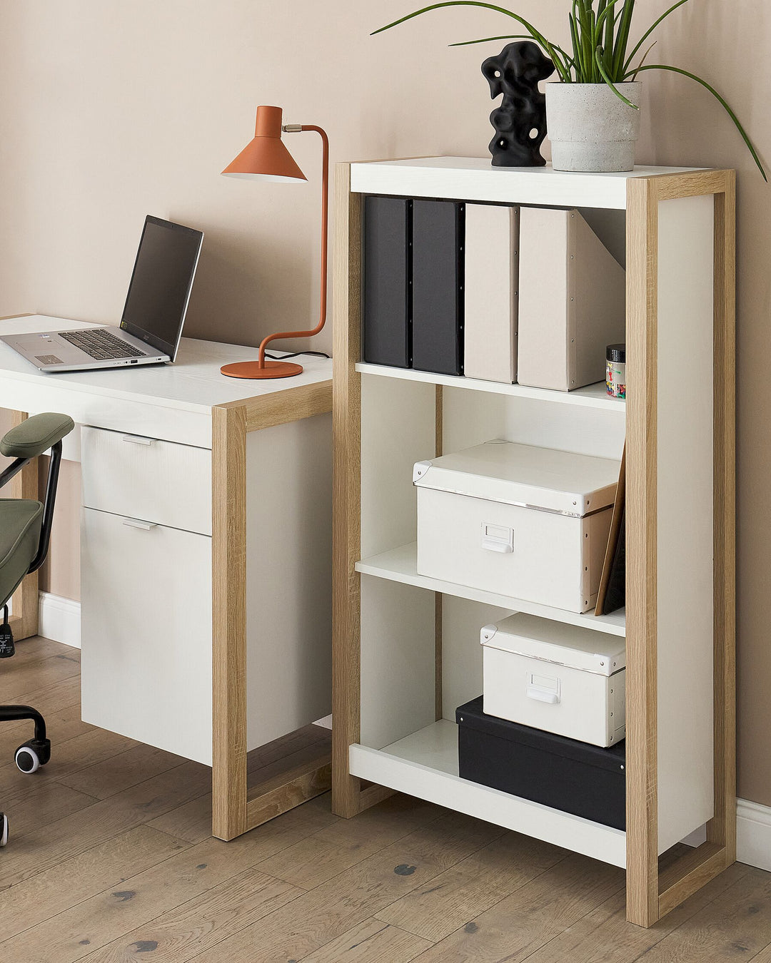 3 Tier Bookcase White Lily