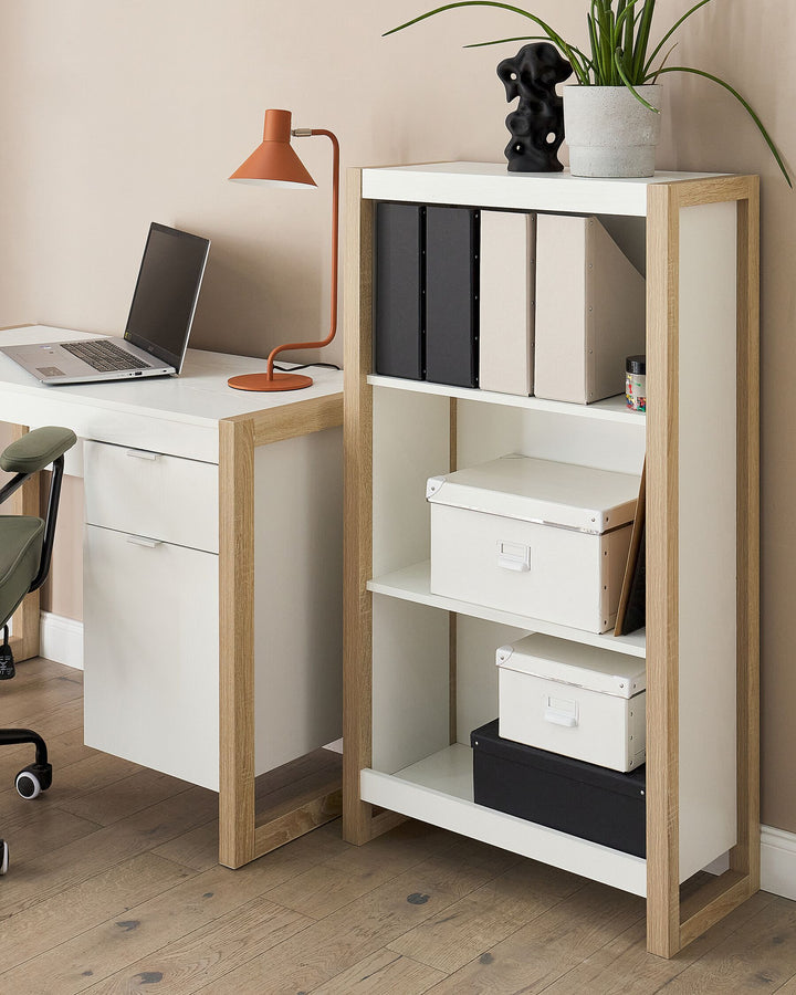 3 Tier Bookcase White Lily