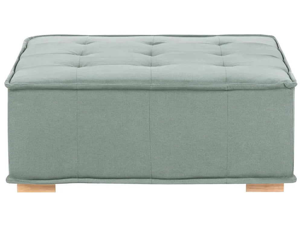 Modular Sofa 2 Seater Fabric Light Green Oxford