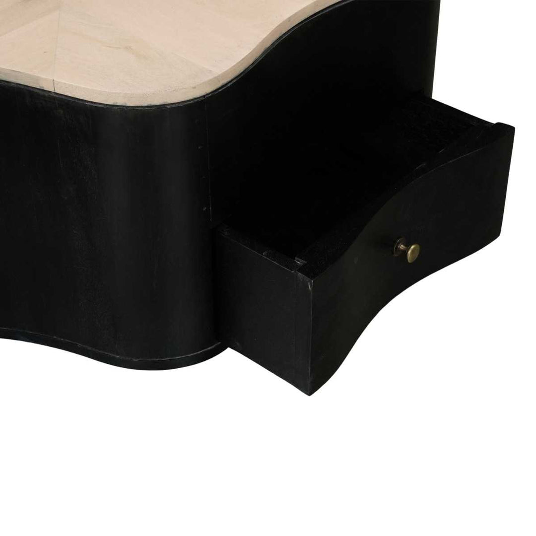 Boho Wooden Star Low Coffee Table