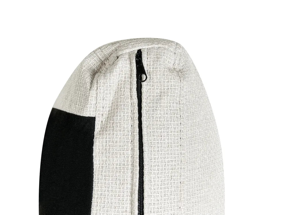 Corner Sofa Bed 3 Seater Faux Linen Light Beige Right Hand Azuri