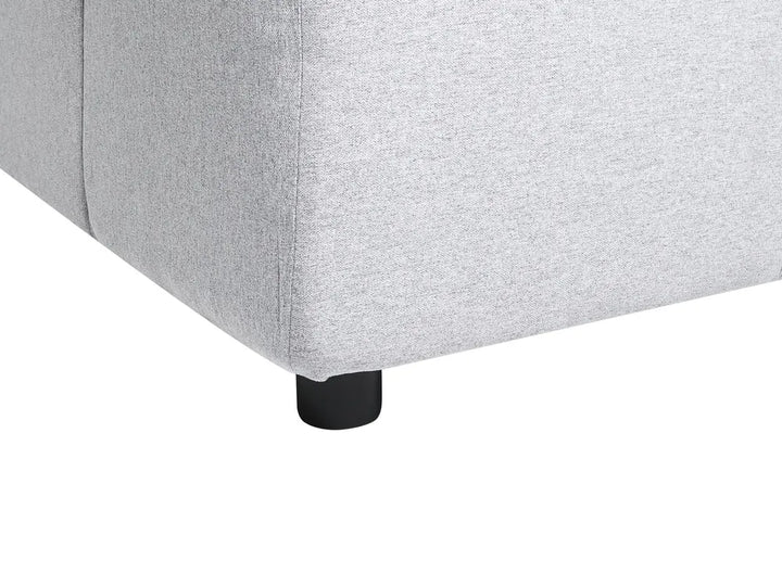 Corner Sofa 4 Seater Fabric Light Grey Right Hand Aine