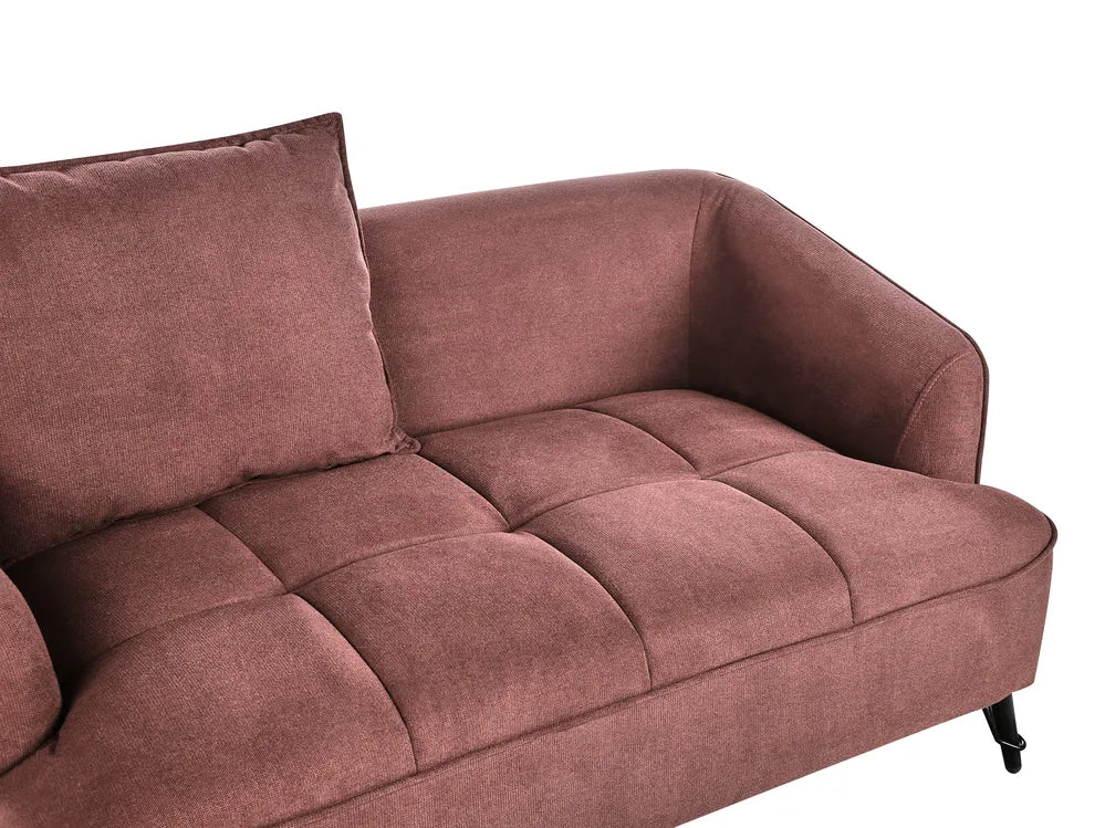 Sofa 2 Seater Fabric Burgundy Adame