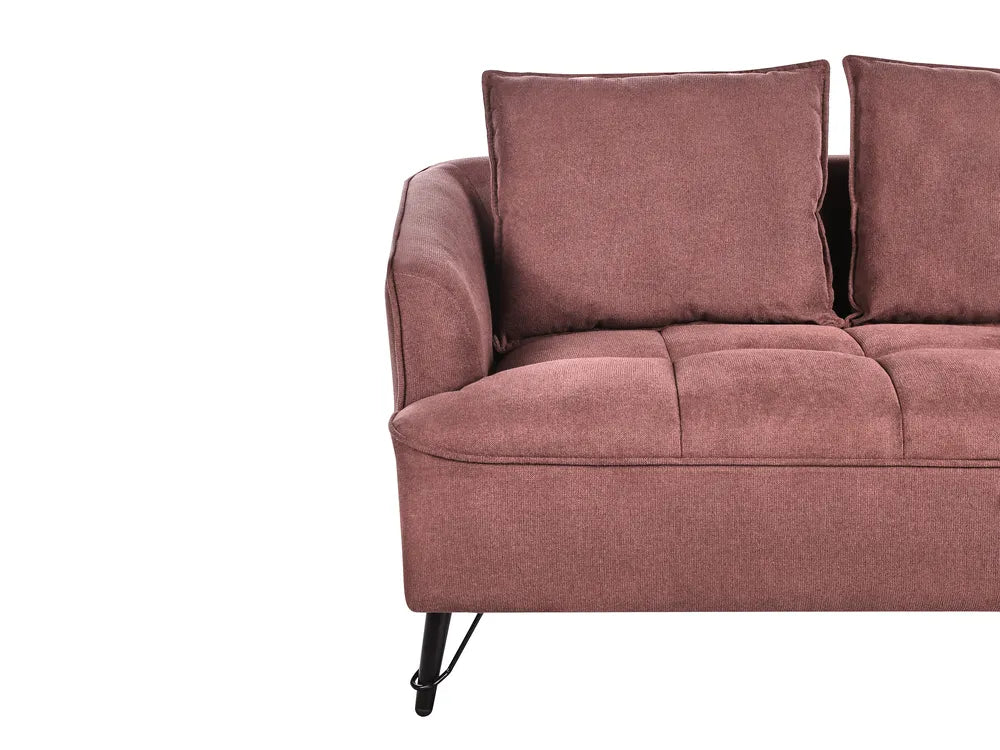 Sofa 2 Seater Fabric Burgundy Adame