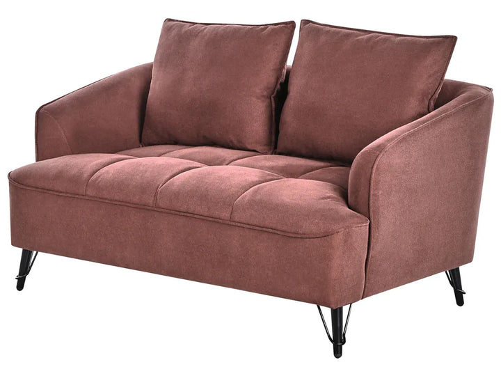 Sofa 2 Seater Fabric Burgundy Adame