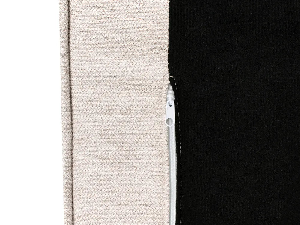Corner Sofa Fabric Light Beige Left Hand Edyth