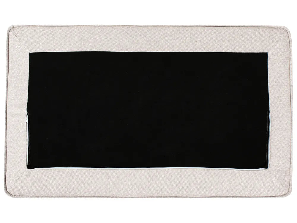 Corner Sofa Fabric Light Beige Left Hand Edyth