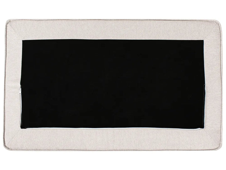 Corner Sofa Fabric Light Beige Left Hand Edyth