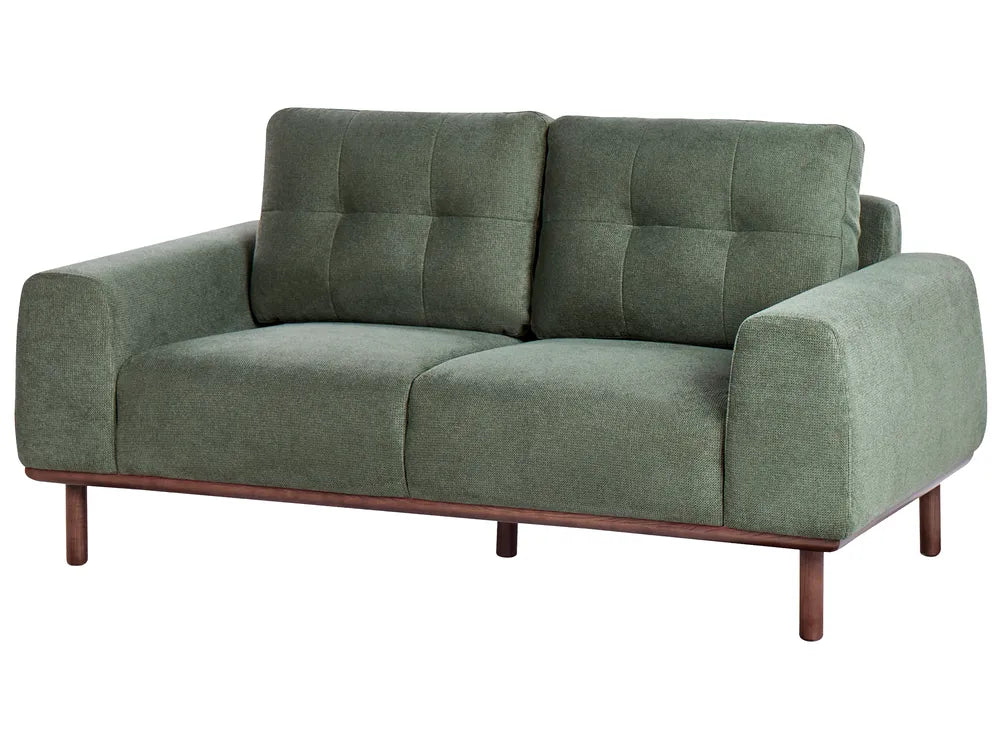 Sofa 2 Seater Fabric Green Demacio