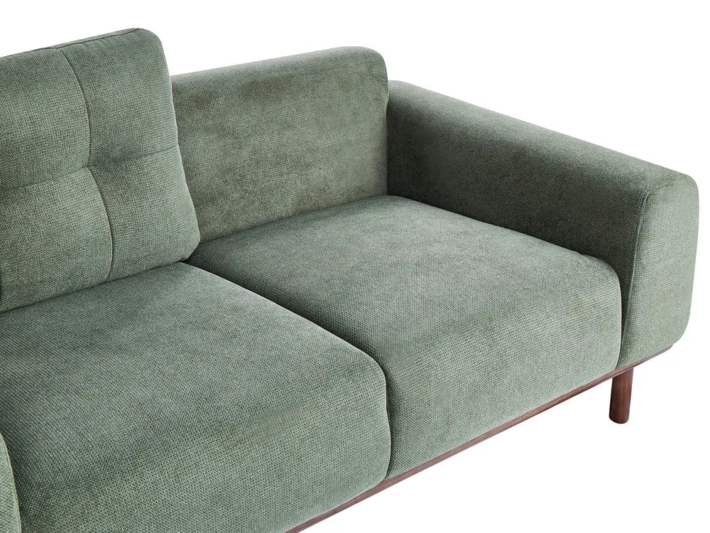 Sofa 2 Seater Fabric Green Demacio