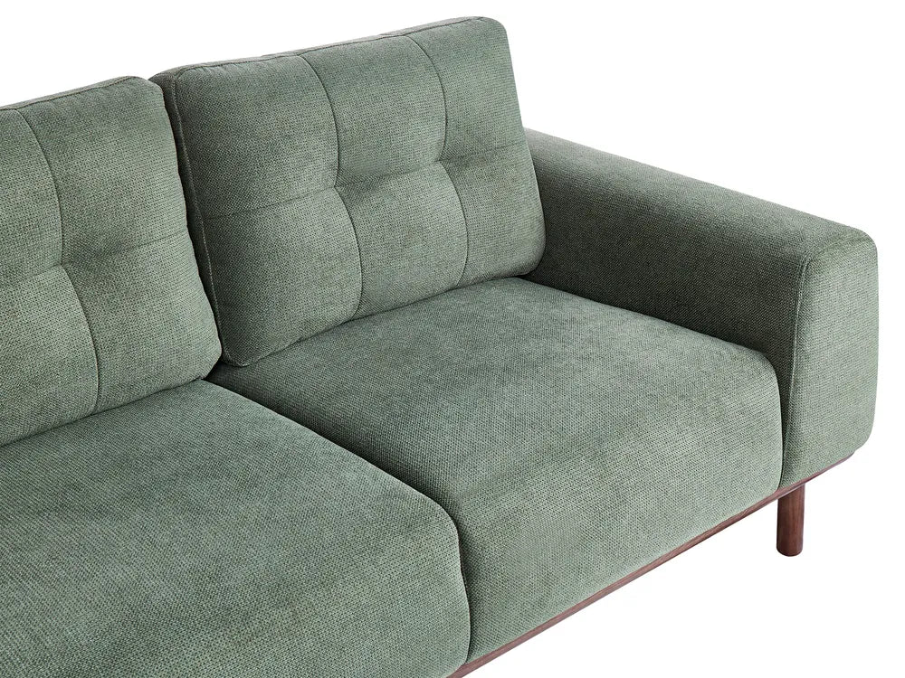 Sofa 2 Seater Fabric Green Demacio
