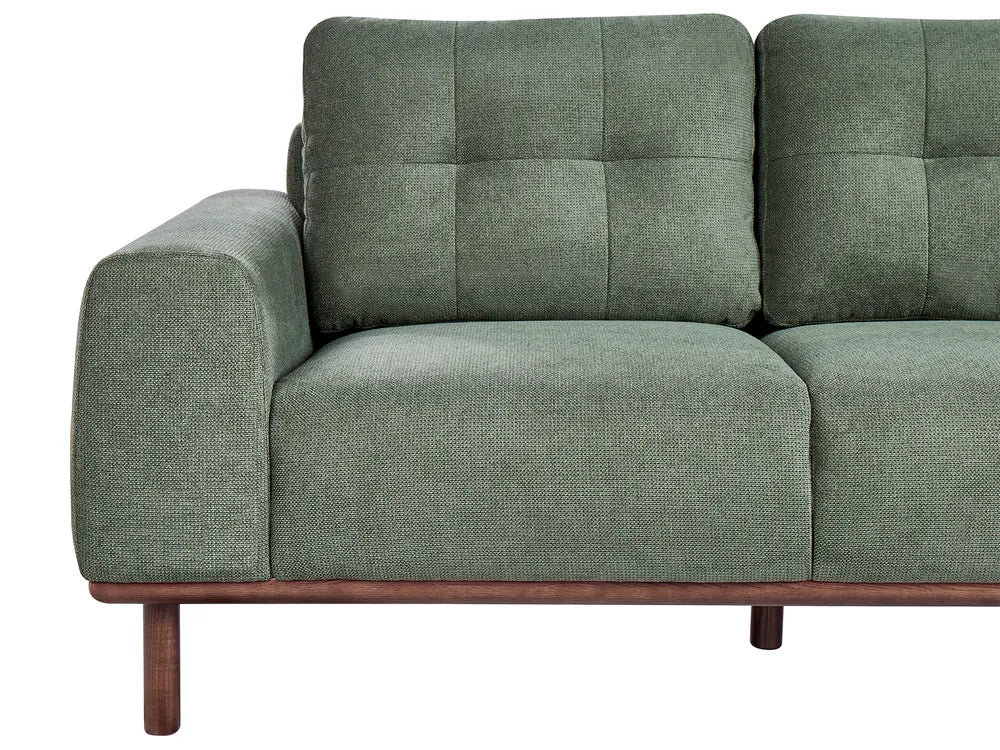 Sofa 2 Seater Fabric Green Demacio