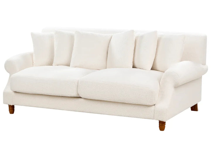 Sofa 2 Seater Boucle Off-White Elaiza