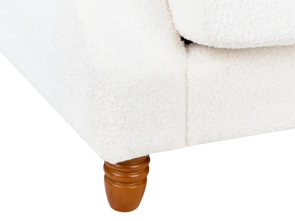 Sofa 2 Seater Boucle Off-White Elaiza