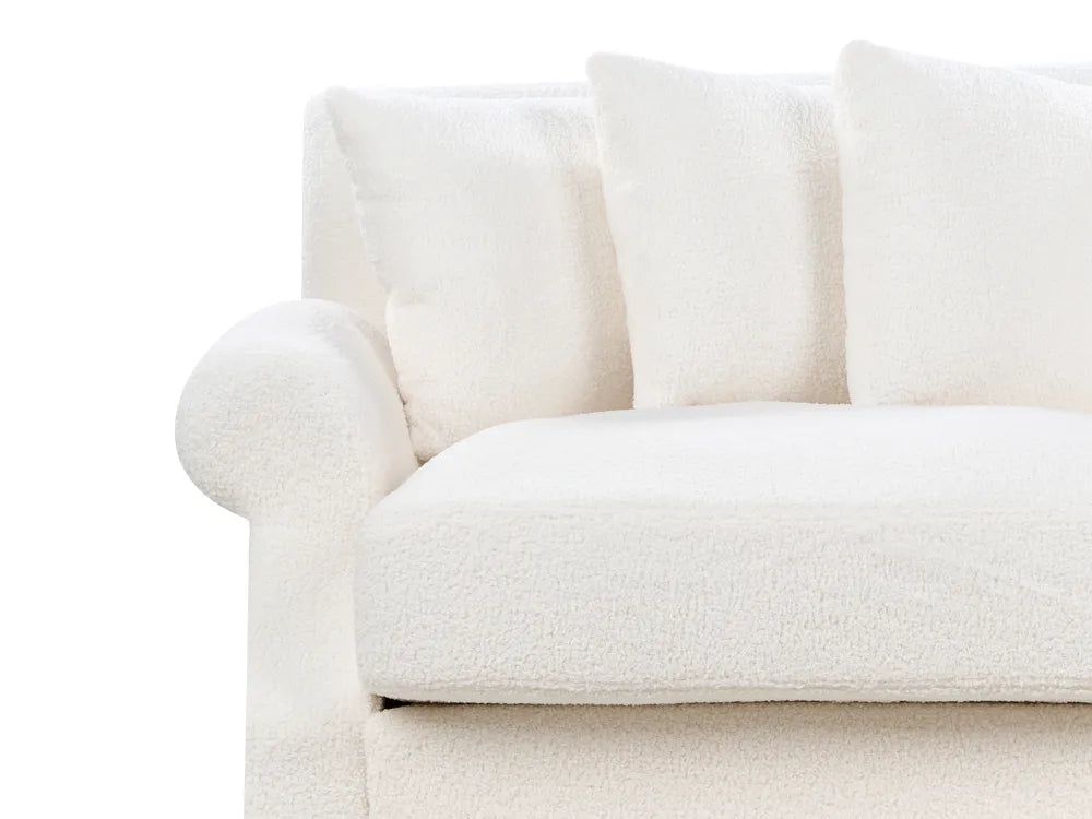 Sofa 2 Seater Boucle Off-White Elaiza