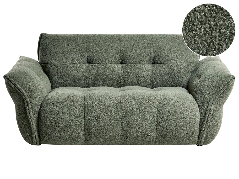 Sofa 2 Seater HALBA Boucle Green Elan