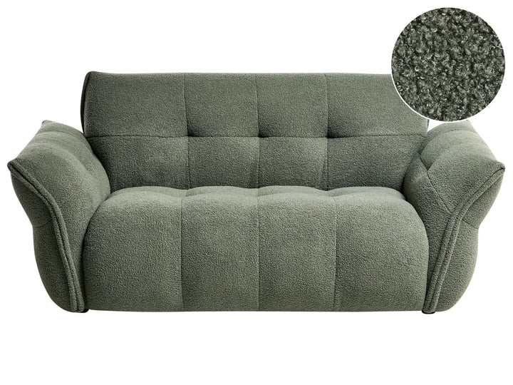 Sofa 2 Seater HALBA Boucle Green Elan