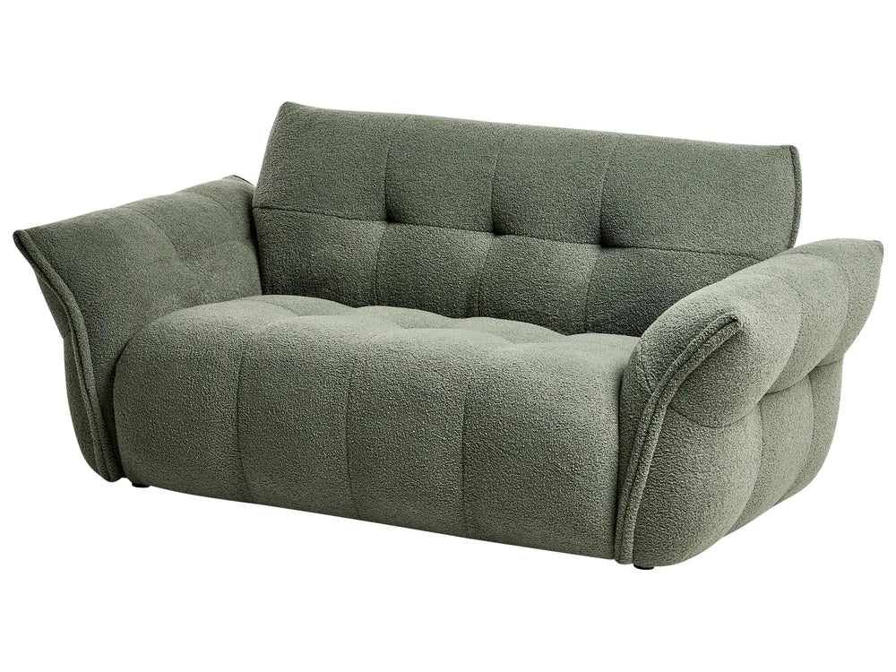 Sofa 2 Seater HALBA Boucle Green Elan