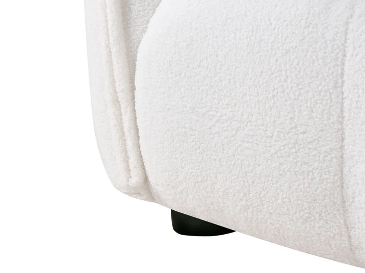 Sofa 2 Seater Boucle White Elan