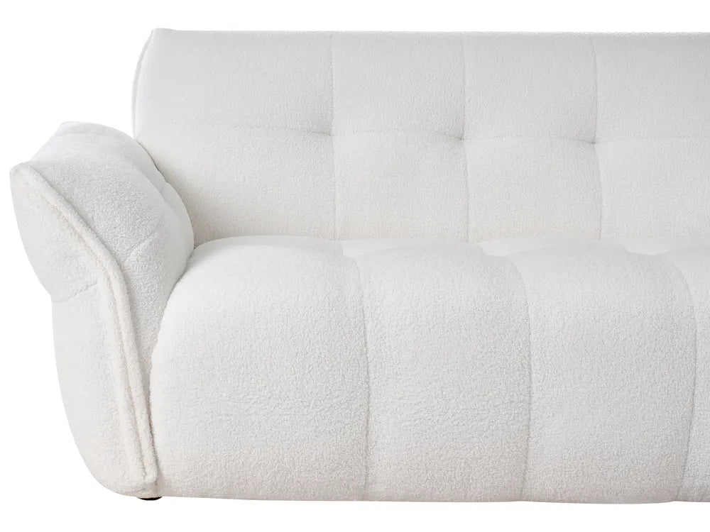 Sofa 2 Seater Boucle White Elan